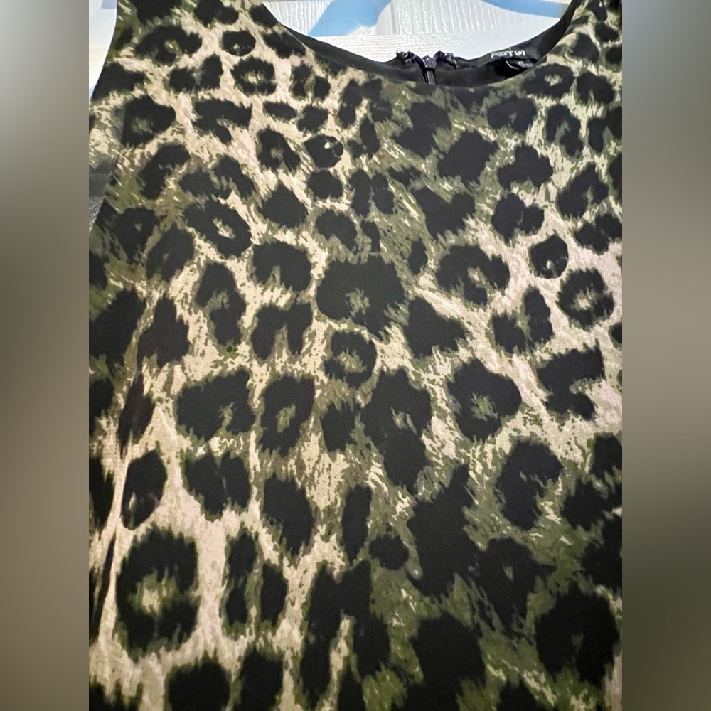 Dress - Apt. 9 - soft animal leopard print - black tan - size 10 - new W/O tags - Picture 3 of 11